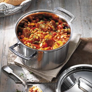 Le Creuset Classic 3-ply Stainless Steel Deep Casserole 24cm